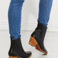 MMShoes Love the Journey Stacked Heel Chelsea Boot in Black