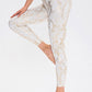 Snakeskin Slim Fit Wide Waistband Long Leggings