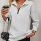 Mandy Zip-Up Dropped Shoulder Sweatshirt