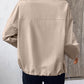 Pocketed Zip Up Long Sleeve Jacket