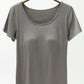 Round Neck Modal T-Shirt with Bra