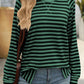 Striped Round Neck Long Sleeve T-Shirt