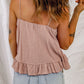 Ruffled Scoop Neck Sleeveless Cami