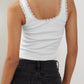 Lace Detail Square Neck Tank