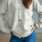 Button Down Long Sleeve Cardigan