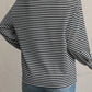 Striped Round Neck Long Sleeve Top