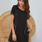 Round Neck Short Sleeve Lounge Dress