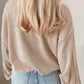 Round Neck Drop Shoulder Long Sleeve Top