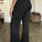 Ribbed High Waist Flare Pants