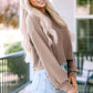 Round Neck Drop Shoulder Long Sleeve Top