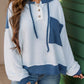 Drawstring Dropped Shoulder Long Sleeve Hoodie