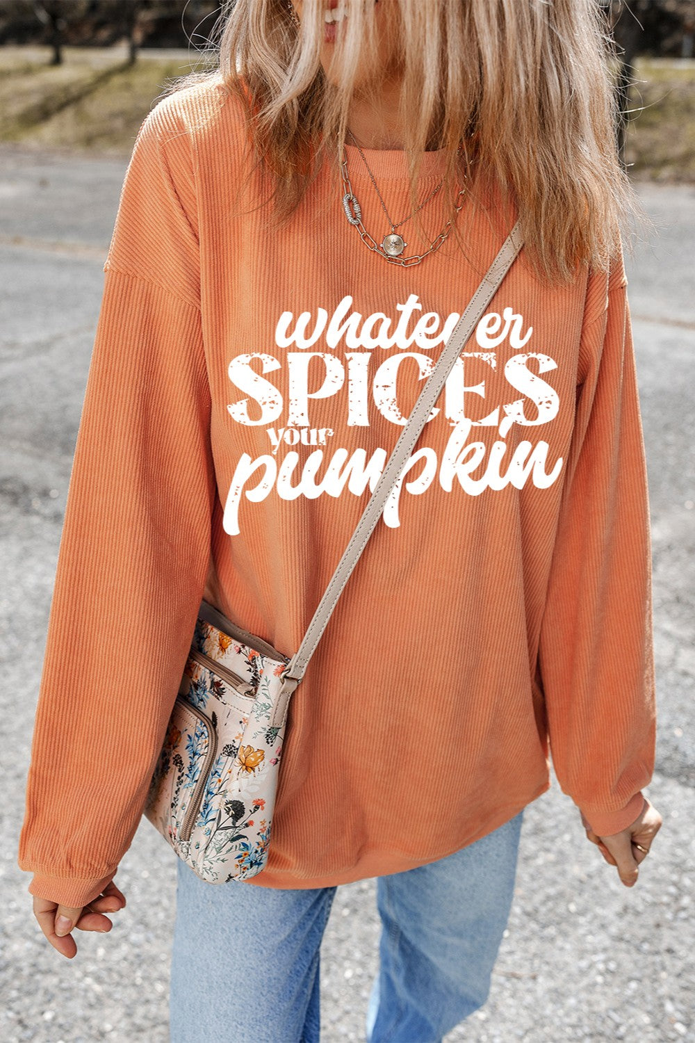 Whatever Spices Your Pumpkin Oversize Sweatshirt