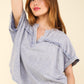 VERY J Nochted Short Sleeve Washed T-Shirt