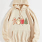 Graphic Drawstring Hoodie with Pocket