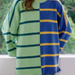 Striped Round Neck Long Sleeve Sweater