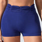 Ruched High Waist Active Shorts