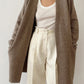 Open Front Long Sleeve Cardigan with Pockets