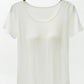 Round Neck Modal T-Shirt with Bra