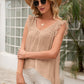 Tie Back V-Neck Ruffled Blouse