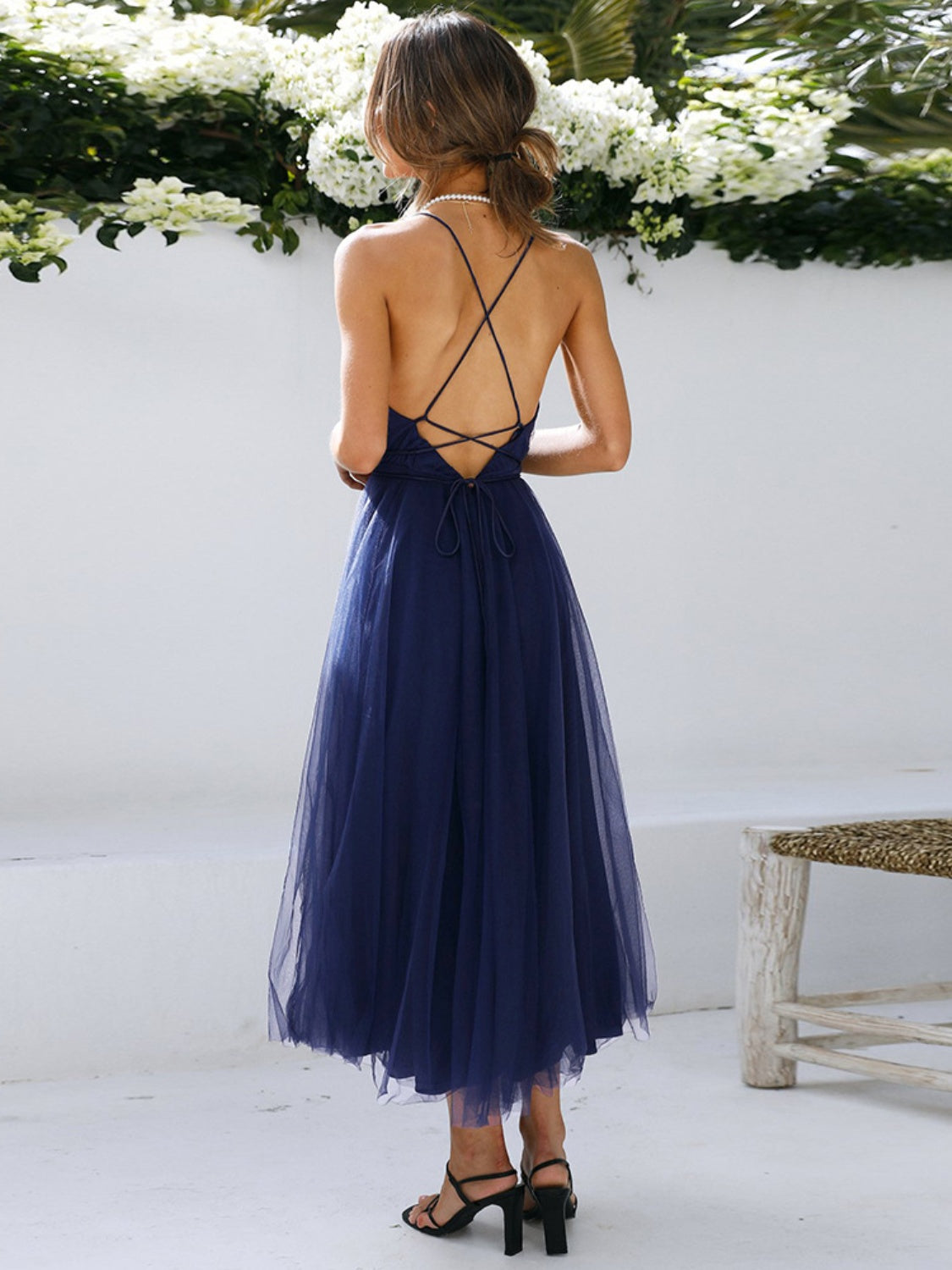 Backless Midi Dress