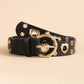 Heart Shape Alloy Detail PU Leather Belt