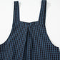 Plaid Wide Strap Wide Leg Overalls