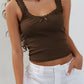 Lace Detail Square Neck Tank