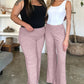 Ribbed High Waist Flare Pants