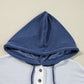 Corded Color Block Drawstring Hoodie