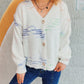 Multi-color Button Up Long Sleeve Cardigan