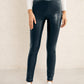 PU High Waist Straight Pants