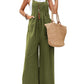 Full Size Square Neck Wide Strap Overalls