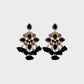 Flower Shape Rhinestone Alloy Dangle Earrings