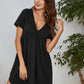 V-Neck Short Sleeve Lounge Dress