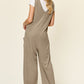 Double Take Full Size Sleeveless Wide Leg Jumpsuit with Pockets