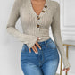 V-Neck Long Sleeve Bodysuit