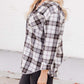 Plaid Collared Neck Long Sleeve Shirt