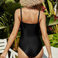 Square Neck One-Piece Swimwear