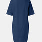 Full Size Round Neck Half Sleeve Dress with Pockets