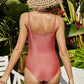 Square Neck One-Piece Swimwear