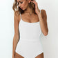 Ribbed Tie Waist One-Piece Swimsuit