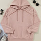 Rivet Drawstring Long Sleeve Hoodie