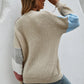 Angel Wings Contrast Button Front V-Neck Cardigan