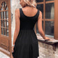 Scoop Neck Wide Strap Mini Tank Dress