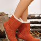 Thermal Fuzzy Block Heel Boots