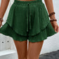 Tied Layered High Waist Shorts