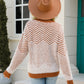 Striped Round Neck Dropped Shoulder Sweater