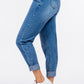 American Bazi High Waist Pleated Mom Jeans