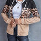 Leopard Zip Up Hooded Jacket