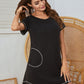 Round Neck Short Sleeve Lounge Dress